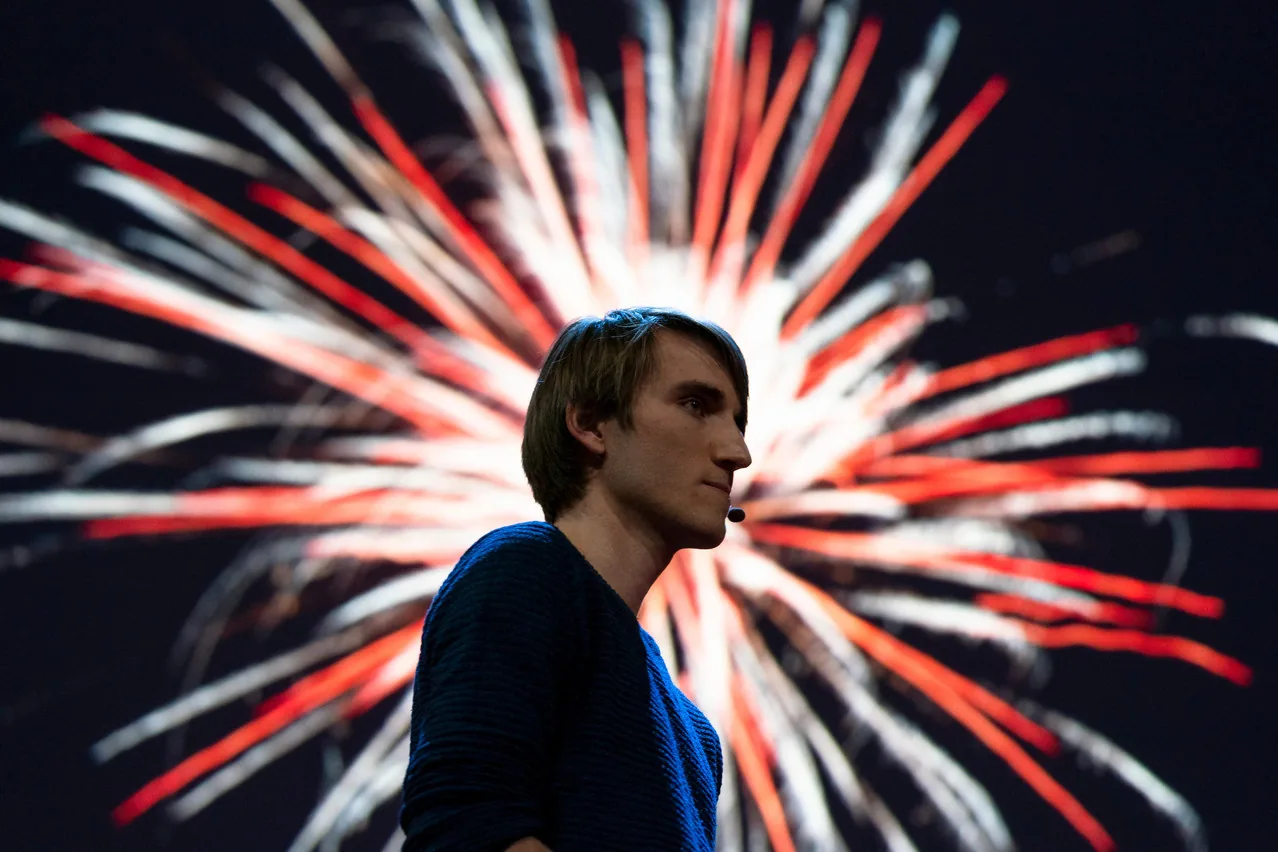 Pierre Barreau speaking at TED2018